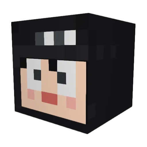 sktis Minecraft avatar head, 3D render