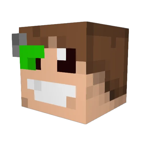 skudds Minecraft avatar head, 3D render
