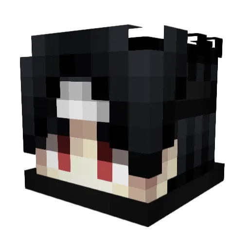 skuggws Minecraft avatar head, 3D render
