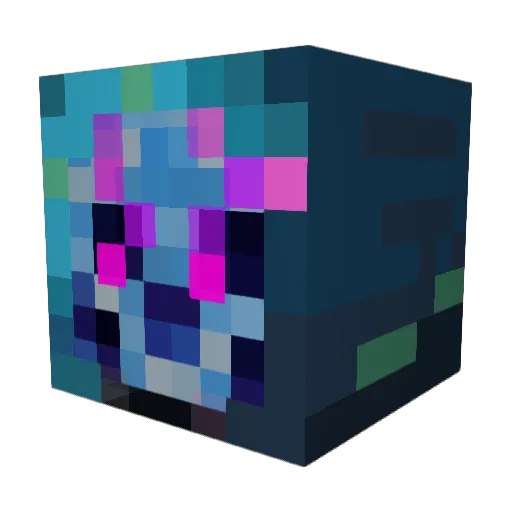 skulitron_ Minecraft avatar head, 3D render
