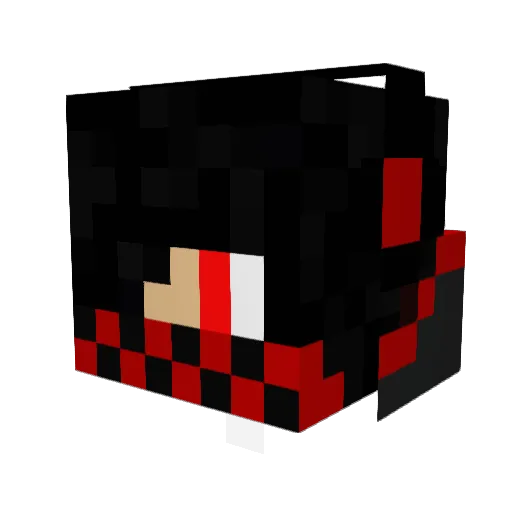 skull26 Minecraft avatar head, 3D render