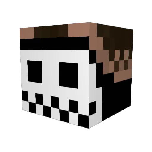skull3867 Minecraft avatar head, 3D render