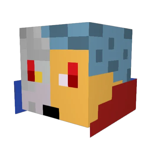 skull_collecter Minecraft avatar head, 3D render
