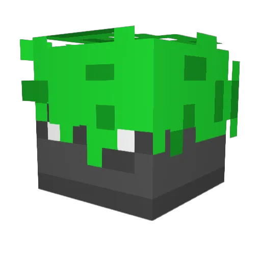 skull_os Minecraft avatar head, 3D render