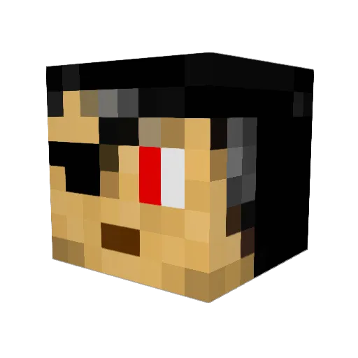 skullcrafter556 Minecraft avatar head, 3D render