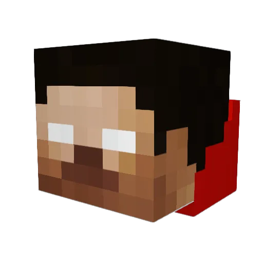 skullcreedon Minecraft avatar head, 3D render