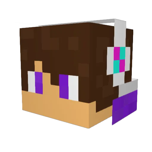 skulle23 Minecraft avatar head, 3D render