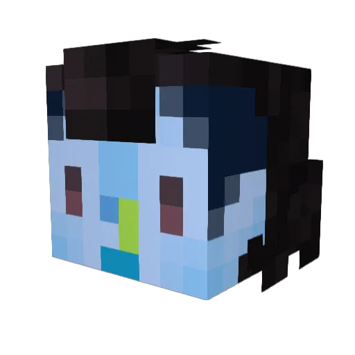 skullface23459 Minecraft avatar head, 3D render