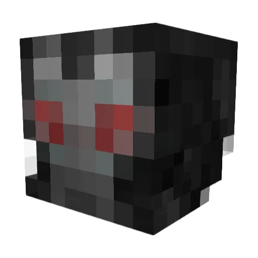 skullfull Minecraft avatar head, 3D render