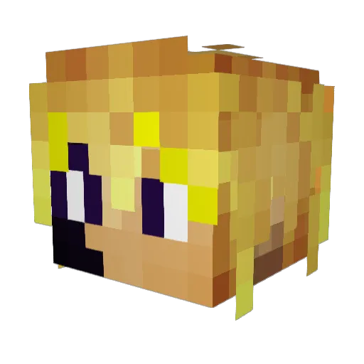 skullgrinder07 Minecraft avatar head, 3D render
