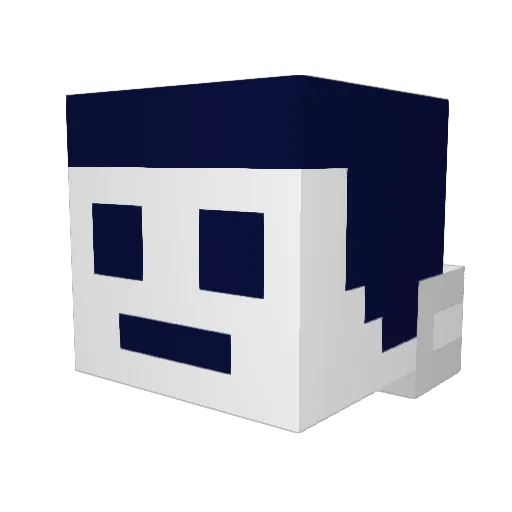 skullnibor Minecraft avatar head, 3D render
