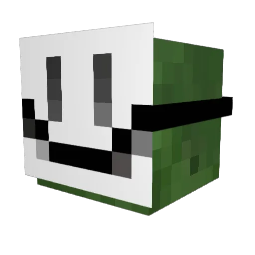 skulls105 Minecraft avatar head, 3D render