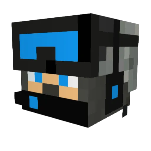 skulls118 Minecraft avatar head, 3D render