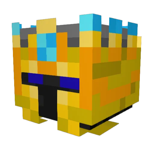 skulls_br Minecraft avatar head, 3D render
