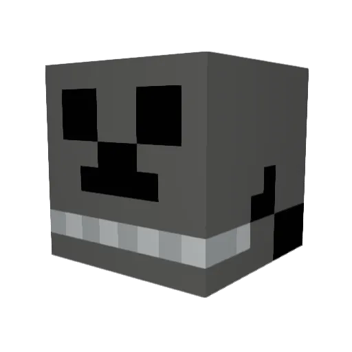 skully444 Minecraft avatar head, 3D render