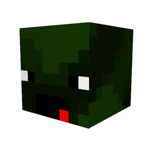 skullyLP Minecraft avatar head, 3D render