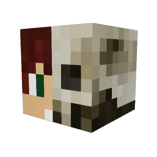 skullythe3rd Minecraft avatar head, 3D render
