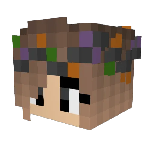 skullzzi Minecraft avatar head, 3D render