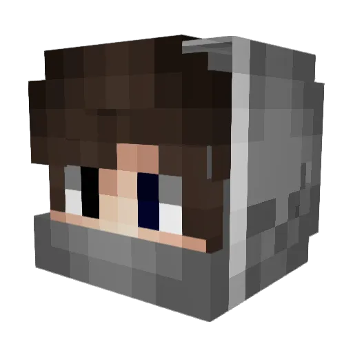 skurt Minecraft avatar head, 3D render