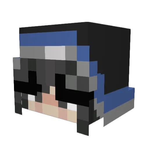 skurtacito Minecraft avatar head, 3D render