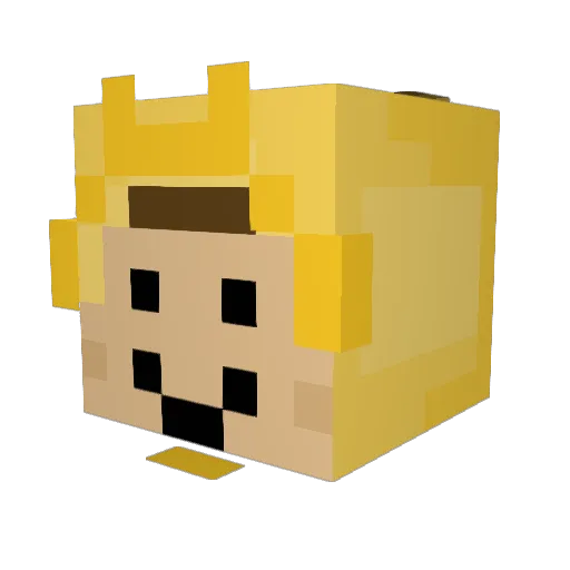 skurx Minecraft avatar head, 3D render