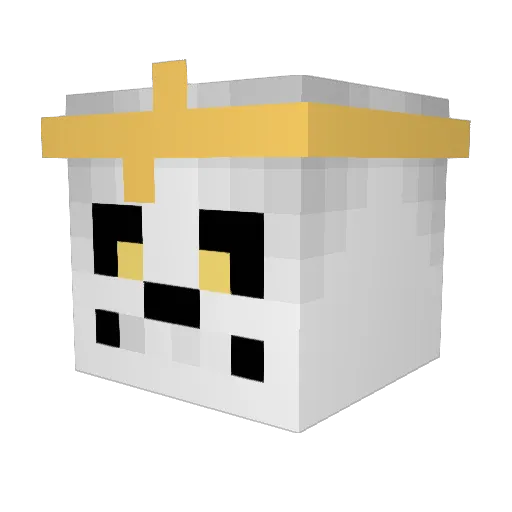skusky Minecraft avatar head, 3D render