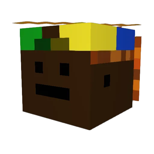 skuz_me Minecraft avatar head, 3D render