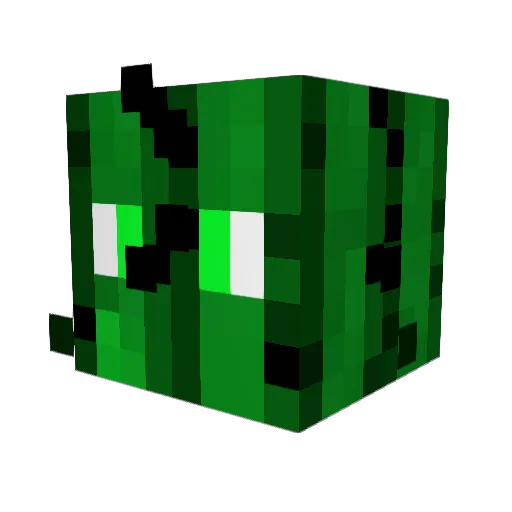 skvadder Minecraft avatar head, 3D render