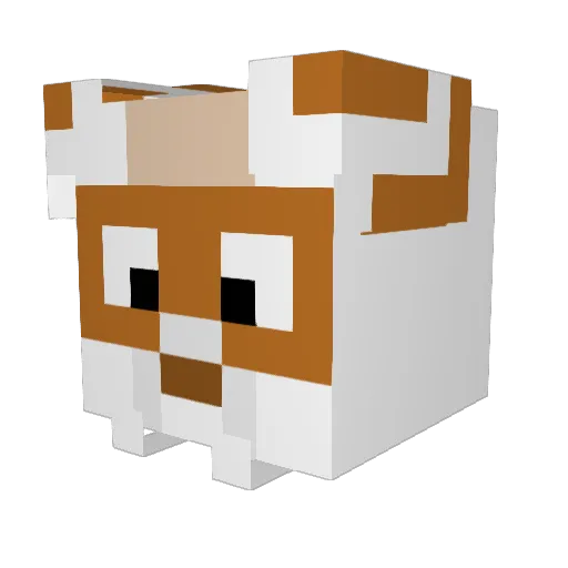skvaz Minecraft avatar head, 3D render
