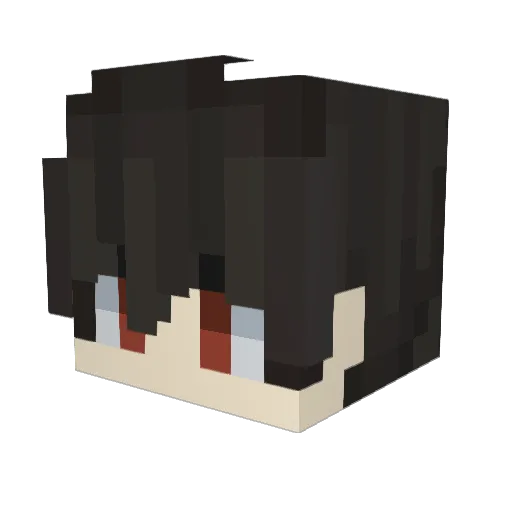 skweedo Minecraft avatar head, 3D render