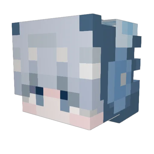 skwehrz Minecraft avatar head, 3D render