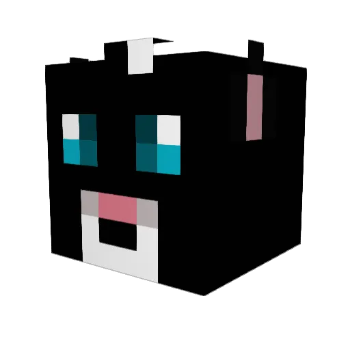 skwirral Minecraft avatar head, 3D render