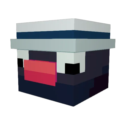 skxler Minecraft avatar head, 3D render