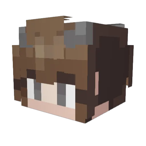 skxnley Minecraft avatar head, 3D render