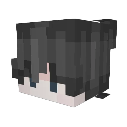 skxrk_ Minecraft avatar head, 3D render