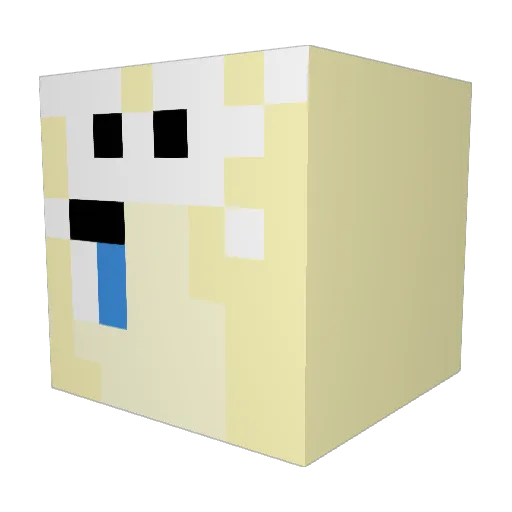 sky0901 Minecraft avatar head, 3D render