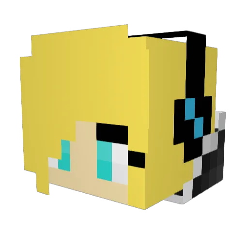 sky2110 Minecraft avatar head, 3D render