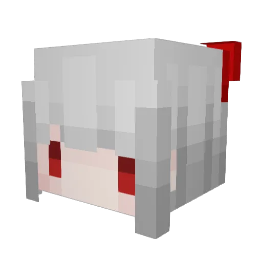 sky6nn Minecraft avatar head, 3D render