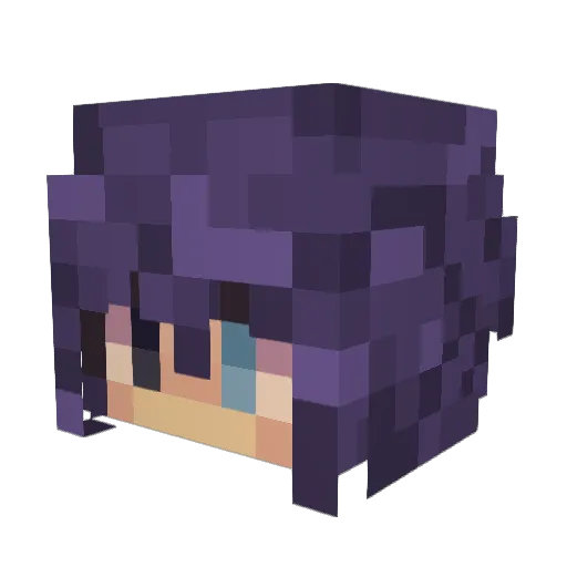 sky79 Minecraft avatar head, 3D render