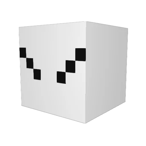 sky_2009 Minecraft avatar head, 3D render