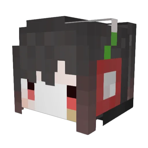 sky_Rena Minecraft avatar head, 3D render