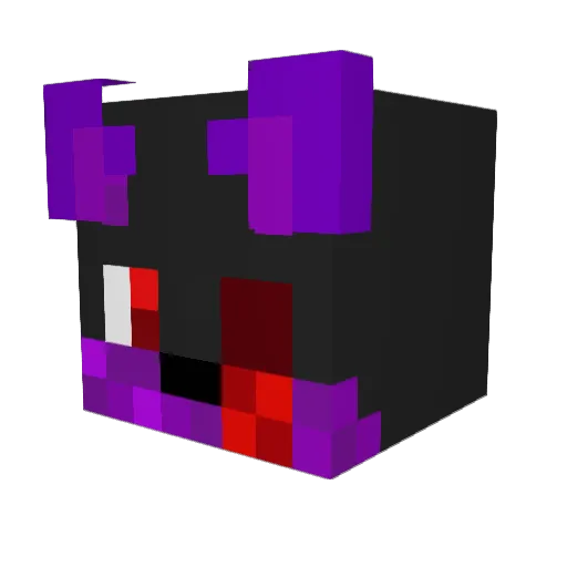 sky_box Minecraft avatar head, 3D render