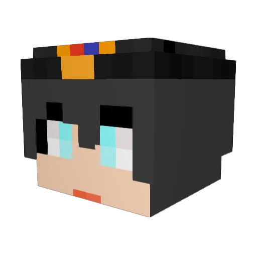 sky_by Minecraft avatar head, 3D render