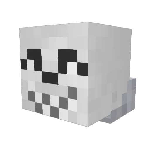sky_gun Minecraft avatar head, 3D render
