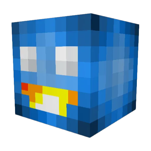 sky_n3t Minecraft avatar head, 3D render