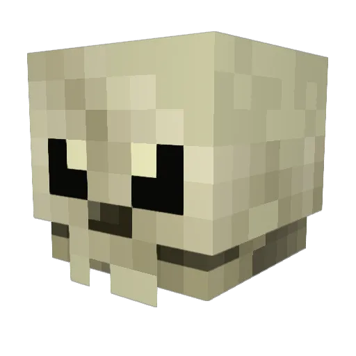sky_skul04 Minecraft avatar head, 3D render