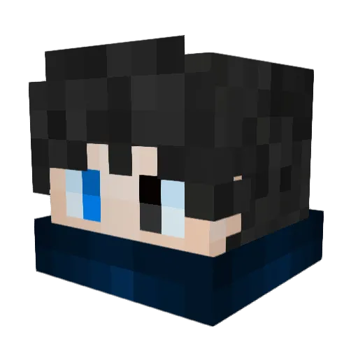 sky_sora_ Minecraft avatar head, 3D render