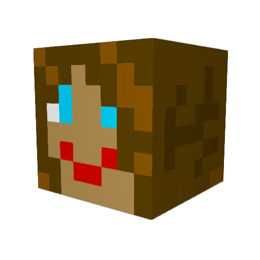 sky_the_best Minecraft avatar head, 3D render
