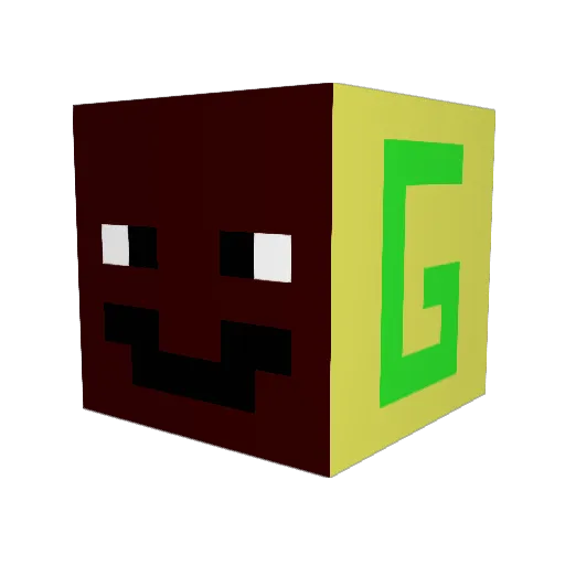 skyattack9 Minecraft avatar head, 3D render
