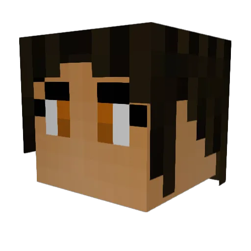 skybluedev Minecraft avatar head, 3D render